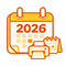 icono calendario mensual 2026
