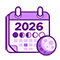icono calendario lunar 2026