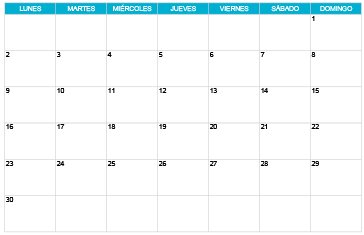 Calendario abril 2029 imprimible con diseño mensual y espacio para planificación