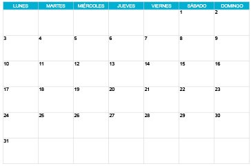 Calendario diciembre 2029 mensual en PDF y JPG para organizar el cierre del año