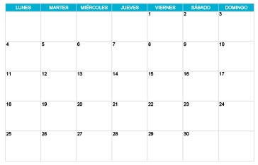 Calendario junio 2029 gratuito para organizar reuniones, tareas y actividades