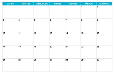 Calendario septiembre 2029 gratis con diseño mensual para organizar eventos