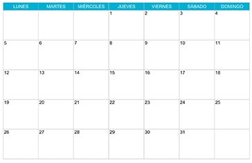 Plantilla calendario agosto 2030 para planificación personal, laboral o escolar