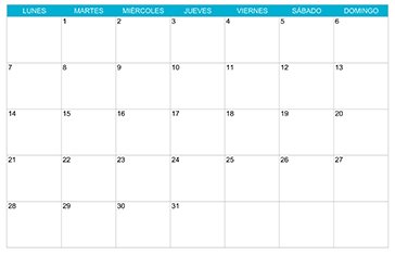 Calendario enero 2030 para imprimir gratis con espacio para organizar actividades