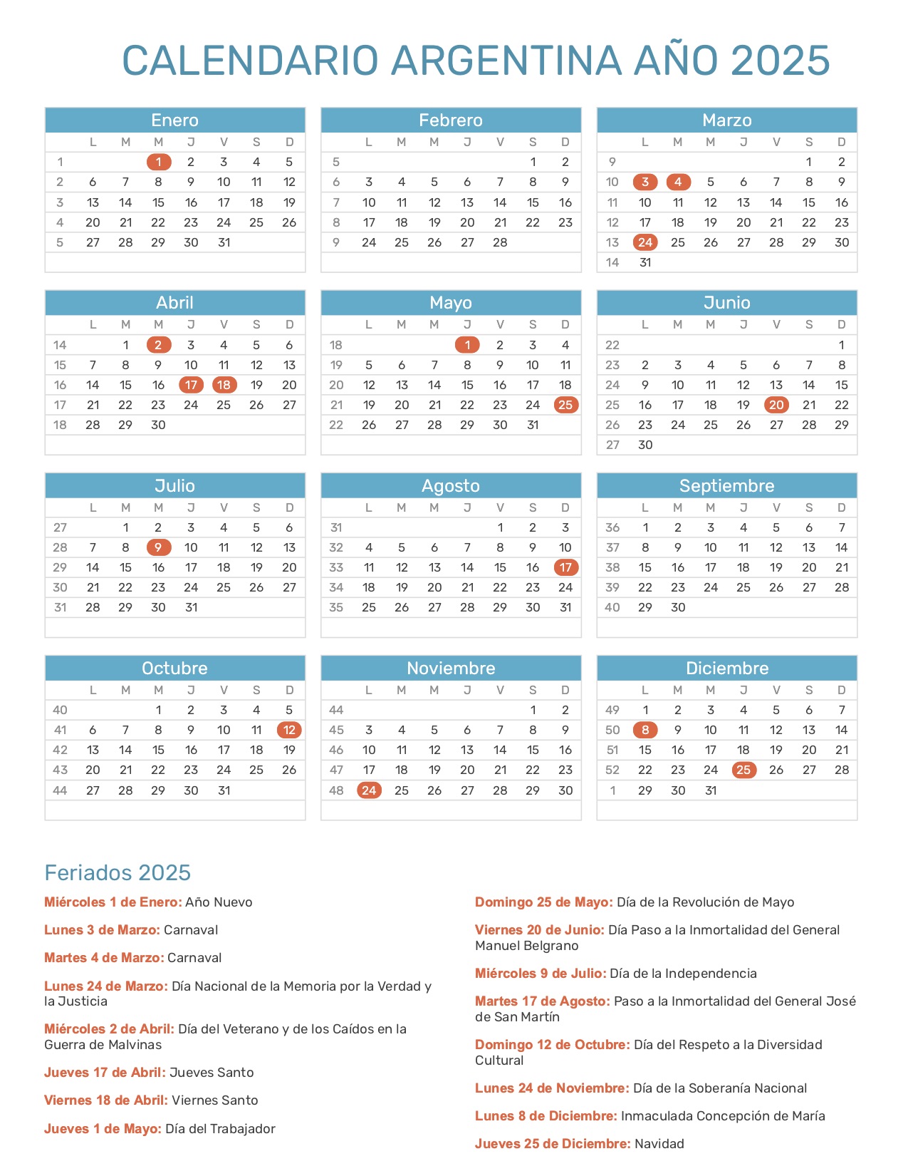 2025 Argentina Calendar: A Comprehensive Guide - Design Printable Calendar 2025